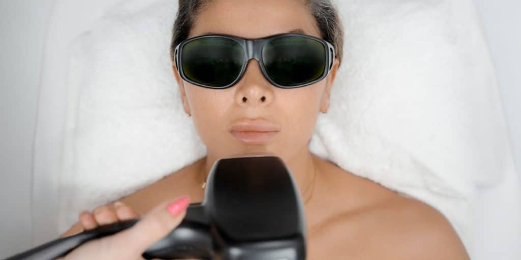 Laser Face Woman